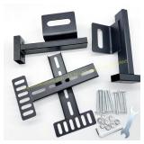 Matte Black Headboard Brackets, 2 Pairs