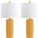 Adorlee Table Lamp Set, Yellow, 2-Pk