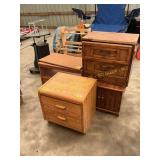 3 ct. night stands, tv stand