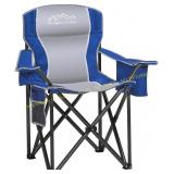 Blue Folding Chair Heavy Duty 450lbs