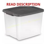 4pk Sterilite 50 Qt. Storage Bin in Flat Gray