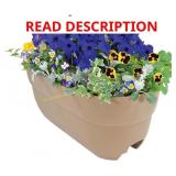 EMSCO Bloomers Railing Planter   24" Sand 2pk