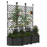 Plastic Plant Box with Trellis Planter