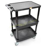 Pearington 3-Shelf Cart, 2 Bins