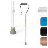 Medline Aluminum-Chrome Offset Cane, 29 38"
