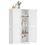 VASAGLE 4-Door Floor Storage UBBC553WH01S