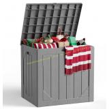 Outdoor Storage Box 30 Gallon Deck Box Grey