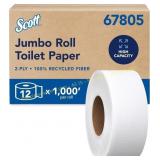 Scott 100% Recycled Toilet Paper, Jumbo Roll