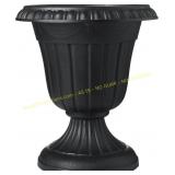 Arcadia PL10BK Plastic Urn Planter, Black