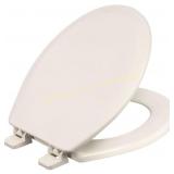Centoco Heavy-Duty Round Toilet Seat, Biscuit