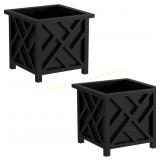 Pure Garden Lattice Planter 2-Pack (14.75")