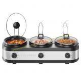 Chefman Triple Slow Cooker & Buffet Server