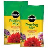 Miracle-Gro Potting Mix, 16 qt, 2-Pack