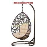 complete?CKH Wicker Tear Drop Chair, Brown