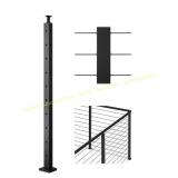 VEVOR Corner Railing Post 10 Holes 36x1x2