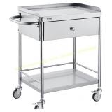 VEVOR Medical Cart, 2-Layer Steel 220lb