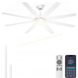 72" Ceiling Fan with Lights, 8 Blades