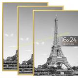 upsimples 16x24 Picture Frame Gold 3 Pack