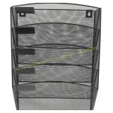 Wall-mounted Mesh File Holder for Office