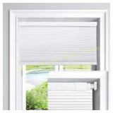LazBlinds Cordless Cellular Shades 25x64 White