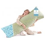 YZ HOME Long Body Pillow, Firm, 20x54 in Green