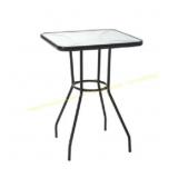 Four Seasons 27" Outdoor Patio Table, Black