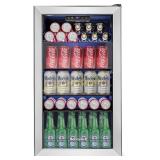 Honeywell 115-Can Beverage Fridge with Glass