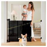 Miumoon 120" Retractable Baby Gate (Brown)