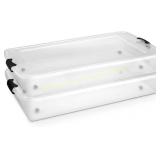 HOMZ 2-Pack Under Bed Storage, 60 Qt, Gray