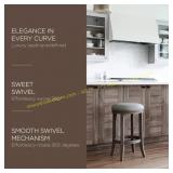 Maven Lane Eva Counter Stool - Oak & Grey