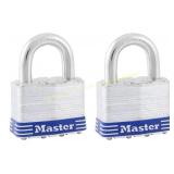 Master Lock Outdoor Keyed Padlock 2-pack