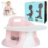 Upseat Baby Floor Seat with Tray (Pink)