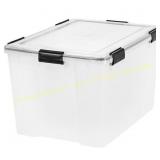 IRIS 2-Pack Weathertight Clear Tote, 18.5gal