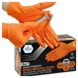 MEDPRIDE Maxx Nitrile Gloves   Orange, Large