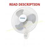 Hurricane 18' 90  Oscillating Wall Fan, White