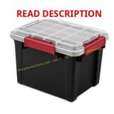 6ct Sterilite 5-Gallon Gasket Tote with Lid, Black