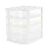 2 Desktop & Countertop 4-Drawer Bin with Lid
