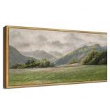 Drsoum Vintage Wall Art Prairie & Mt Landscape