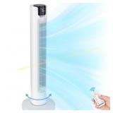 MaxKare 36" Tower Fan, Remote, 3 Speeds, White