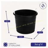 2ct HOMZ Utility Tub, 17-qt