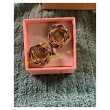 Unverified Vintage Gold Earrings '60'