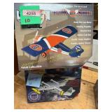 Gulf Die Cast Coin Bank, Empty Plane Box