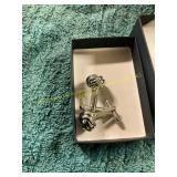 Unverified Vintage Silver Cuff Links