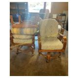 Rattan Rolling Chairs, Ottoman