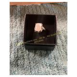 Unverified Size 6.5 Vin. White Gold + Opal Ring