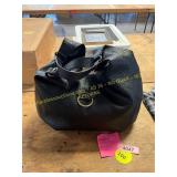 Ana Black Pebbled Hobo Style Purse