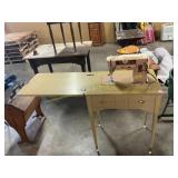 Singer Sewing Machine & Table