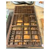 Antique Printer Tray
