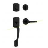 Henley Matte Black Handleset with Round Lever