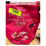 Pink Chocolate with Strawberry & Kadaif & Wafers